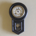 6インチ 小型頭丸型掛時計、精工舎、大正時代