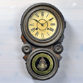 小栗時計2：真鍮張四ツ丸ダルマ型掛時計