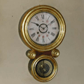 林時計2：金四ツ丸ダルマ型掛時計